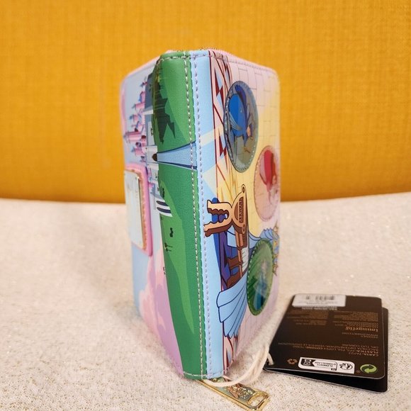 Loungefly Disney Sleeping Beauty Castle 3 Good Fairies Bubble Zip Wallet NEW - Picture 11 of 13